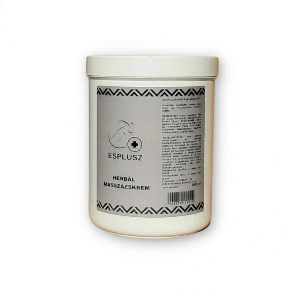ESPLUSZ Herbal Natúr Illatmentes Masszázskrém 1000 ml demo