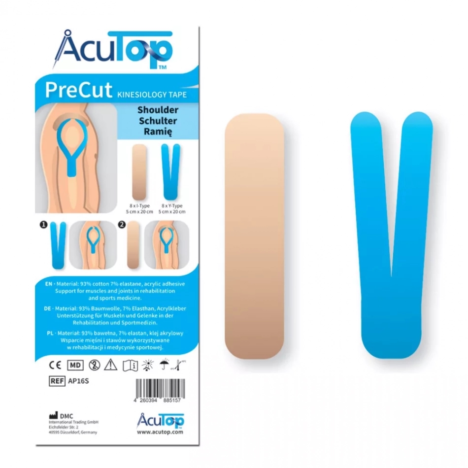 ACUTOP Classic Precut Kineziológiai Tapasz Vállra demo